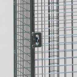 Wire Mesh Lockers - 3 Door 457mm Deep  Warehouse Ladder