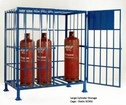 Cylinder Storage Cages - Propane / Calor  Warehouse Ladder