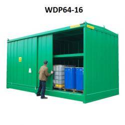 Safe-Stor IBC Bunded Storage - (48 Drums Or 12 IBC's) - WDP48-12 Warehouse Ladder