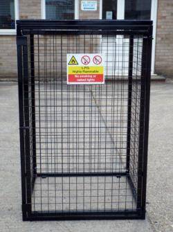 Britgas Gas Bottle Cage - 1000x500x1700 ( WxDxH) mm  Warehouse Ladder