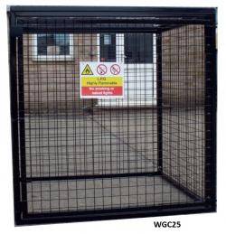 Britgas Gas Bottle Cage - 1200x1200x1200 ( WxDxH) mm  Warehouse Ladder