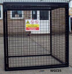 Britgas Gas Bottle Cage - 1200x1200x1200 ( WxDxH) mm  Warehouse Ladder