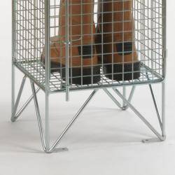 Wire Mesh Lockers - 1 Door 457mm Deep Warehouse Ladder