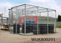 External Storage Cage - Galvanised - UK800287 Warehouse Ladder